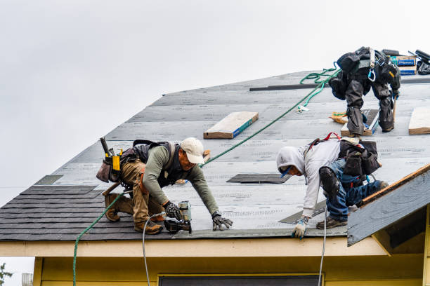 Professional Gutter Installation technician working in Oregonia, OH